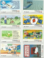 °LOTTO 2 di otto carte CHIAMAGRATIS - buone  - usate (vedi foto!) °