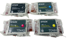 EPSON T0441 T0442 T0443 T0444 ORIGINALE 4 COLORI STYLUS C64/C66/C84/C86/CX6400