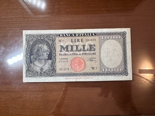 Banconota lire 1000 italia - 1000,