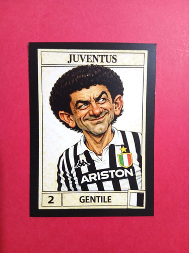Figurina caricatura calciatori - figurina,