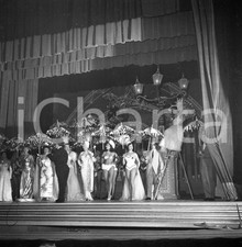 1953 BRESCIA Nino TARANTO e TOTÒ (?) al Teatro Odeon NEGATIVO ORIGINALE 1