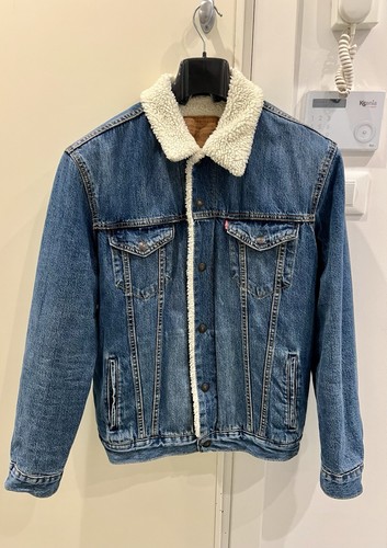 Giubbotto jeans levis sherpa - giubbotto,
