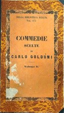 COMMEDIE SCELTE VOL. II GOLDONI CARLO GIOVANNI SILVESTRI 1825  RILEGATO