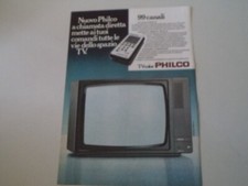 advertising Pubblicità 1979 TV TELEVISORE PHILCO TVCOLOR 99 CANALI
