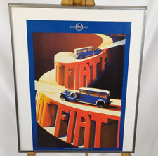 FIAT 520 RAMPA LINGOTTO   STAMPA CARTACEA MODERNA CENTENARIO 1899-1999-CM 50X40