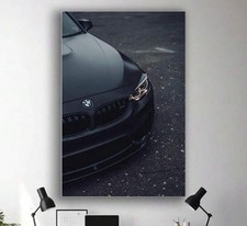Poster auto BMW M4 F82 nero