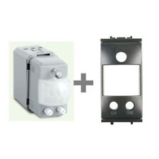 Perry sensore movimento luce con crepuscolare 230V compatibile Vimar Idea grigio