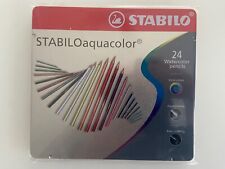 Matite colorate acquarellabile 24 colori STABILO aquacolor - Scatola in Metallo