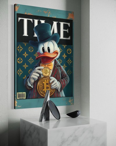 Quadro tela dagobert duck - quadro,