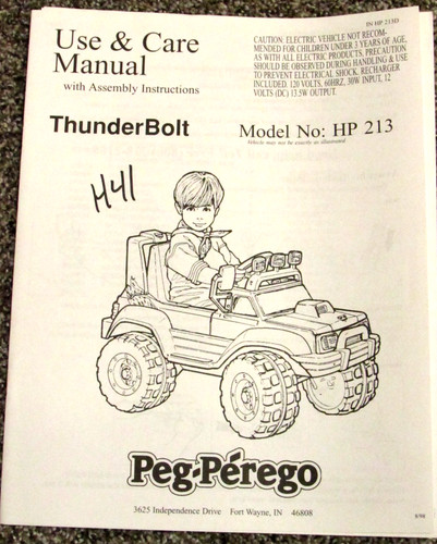Peg perego adventure - peg, thunder
