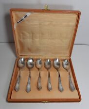 Antico Servizio 6 Cucchiai Arg. 1000 Punzonato cm 14 Silver