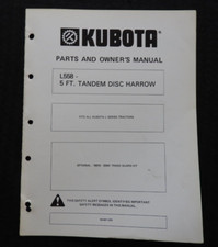 Catalogo Manuale Proprietari E Parti Aratro A Dischi Tandem KUBOTA L SERIES L558