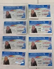 LOTTO 8 BIGLIETTI LOTTERIA ITALIA 1998 RAFFAELLE CARRA'