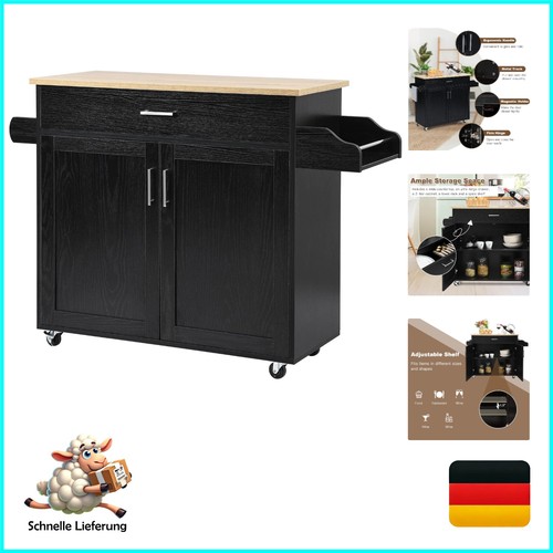 Goplus carrello servizio in - carrello, di