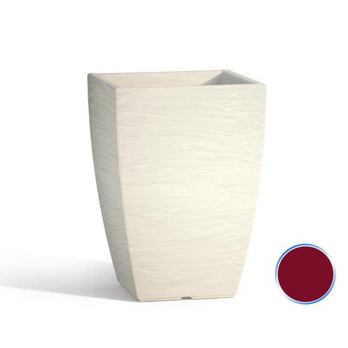 Vaso resina quadrato alto - alto, h40