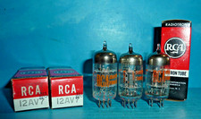 3 tubi RCA 12AV7 piastre nere