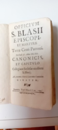 Officium blasii episcopi et - episcopi,