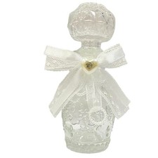 Set 12 bottigline decorate in vetro per liquori bomboniera segnaposto matrimonio