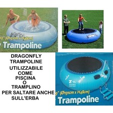 PISCINA/TRAMPOLINO GONFIABILE D.191xH.48 cm PER BAMBINI ART.20817