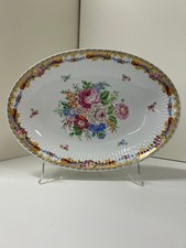 PIATTO OVALE LIMOGES DECORO A