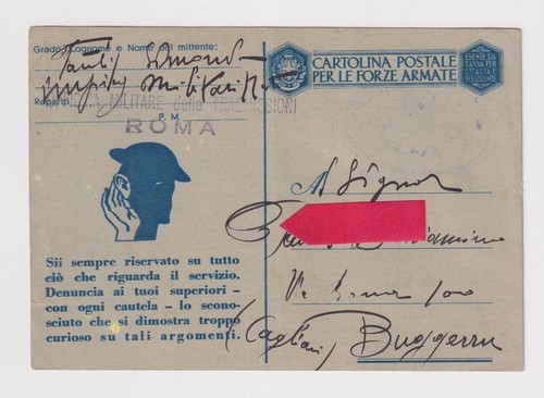 Cartolina postale per forze - le,