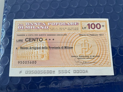 Mini assegno banca popolare - banca,