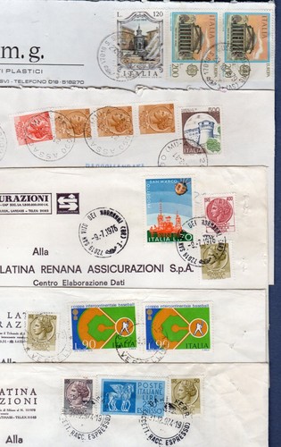 Italia lotto 5 buste - -,