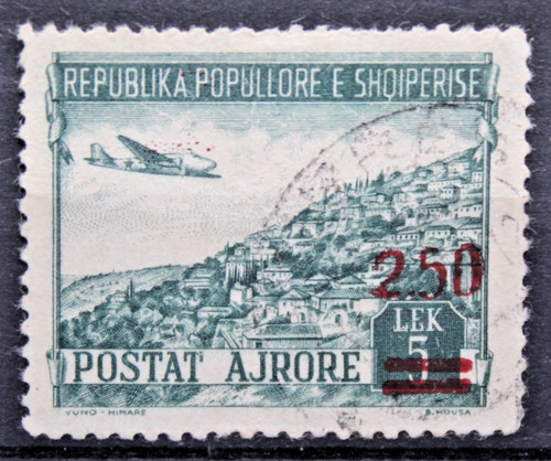 Albania 1952 paesaggi aereo - albania,