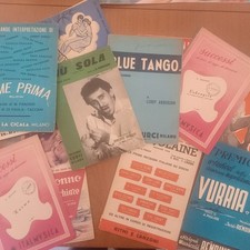 LOTTO N. 41 SPARTITI MUSICALI VARI AUTORI TITOLI VINTAGE ANNI 1950/60 VEDI FOTO