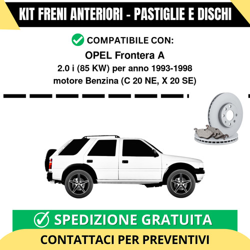 Kit freni anteriori opel - kit,