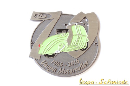 Targa metallo anni di - in, "70