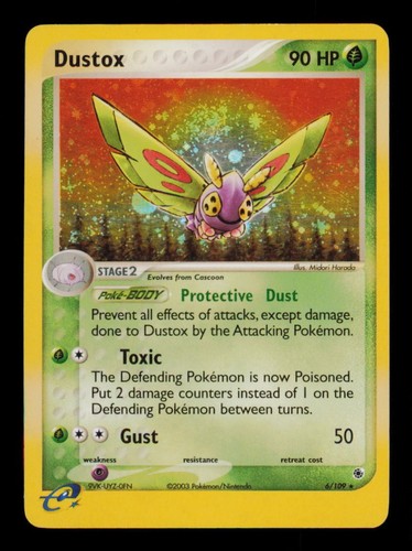 Pokemon card dustox 109 ex - dustox,
