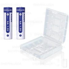 2 batterie ricaricabili litio