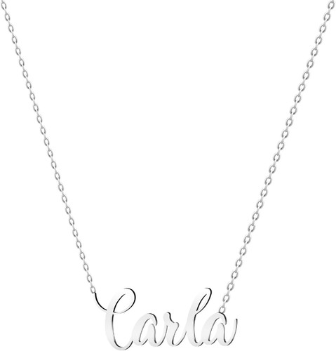 Collana con nome acciaio - con,