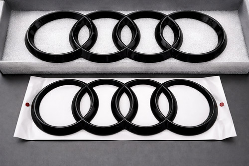 Audi anelli emblema nero