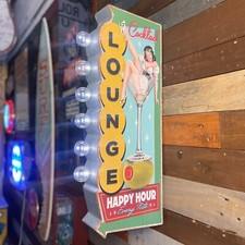 Insegna LED Pin-Up Cocktail
