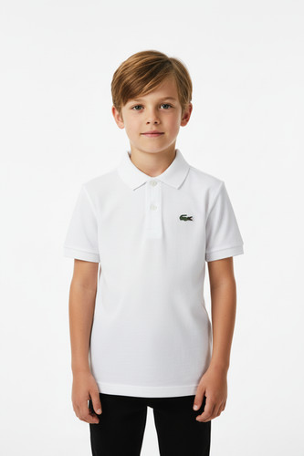 Polo lacoste ragazzo bianca - polo,