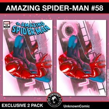 AMAZING SPIDER-MAN #58 FUMETTI SCONOSCIUTI ESCL GABRIELE DELL'OTTO TRADE & VIRGIN SET