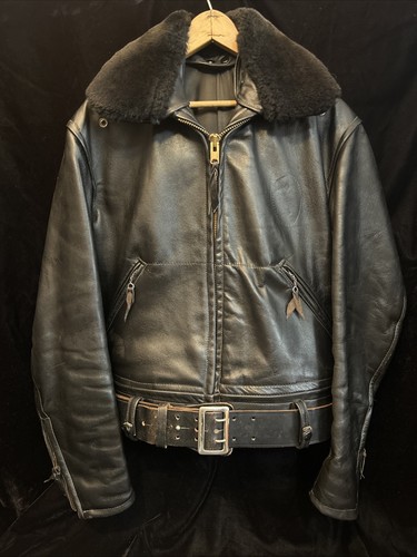 Giacca moto vintage cal - vintage, pelle
