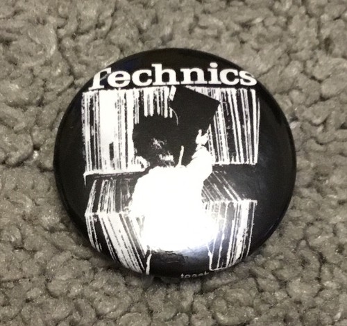 Vintage technics button pin - technics.,