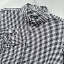 Bugatchi Shirt Mens Large Blue