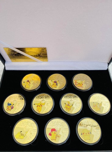 Pokemon x10 pikachu - pikachu, placcato