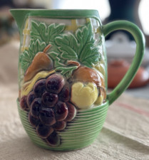 Vecchia brocca /caraffa -ceramica francese- Saint Clement/ frutta