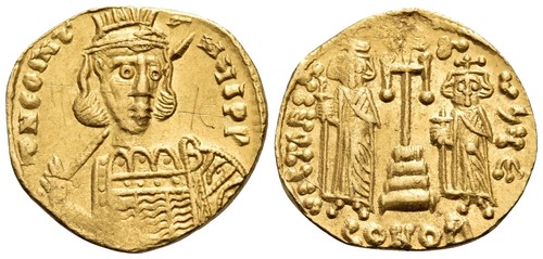 Costantino pogonato con - costantino, iv