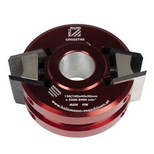 Set fresa testina toupie legno con 6 coltelli e 6 limitatori h40 Holzmann