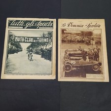 Lotto di 2 riviste sportive: Tutti gli sport 1925, La domenica Sportiva 1927