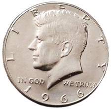 USA 1/2 mezzo dollaro 1966