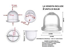 2 POMPETTA BENZINA 14 MM 19 MOTOSEGA DECESPUGLIATORE TOSAERBA POMPA SOFFIATORE