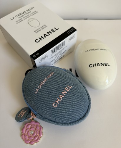 Charm chanel denim mani - denim, crema