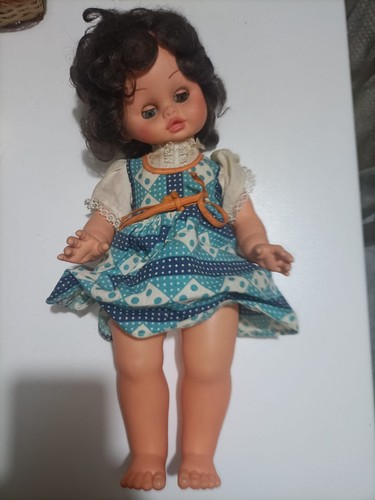 Vintage doll with white - vintage,